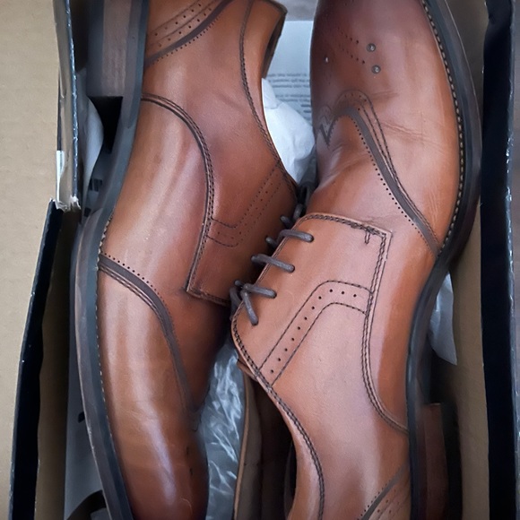 Joseph Abboud Oxfords || Brown || size 10.5 mens US || Worn one time only - Picture 2 of 3